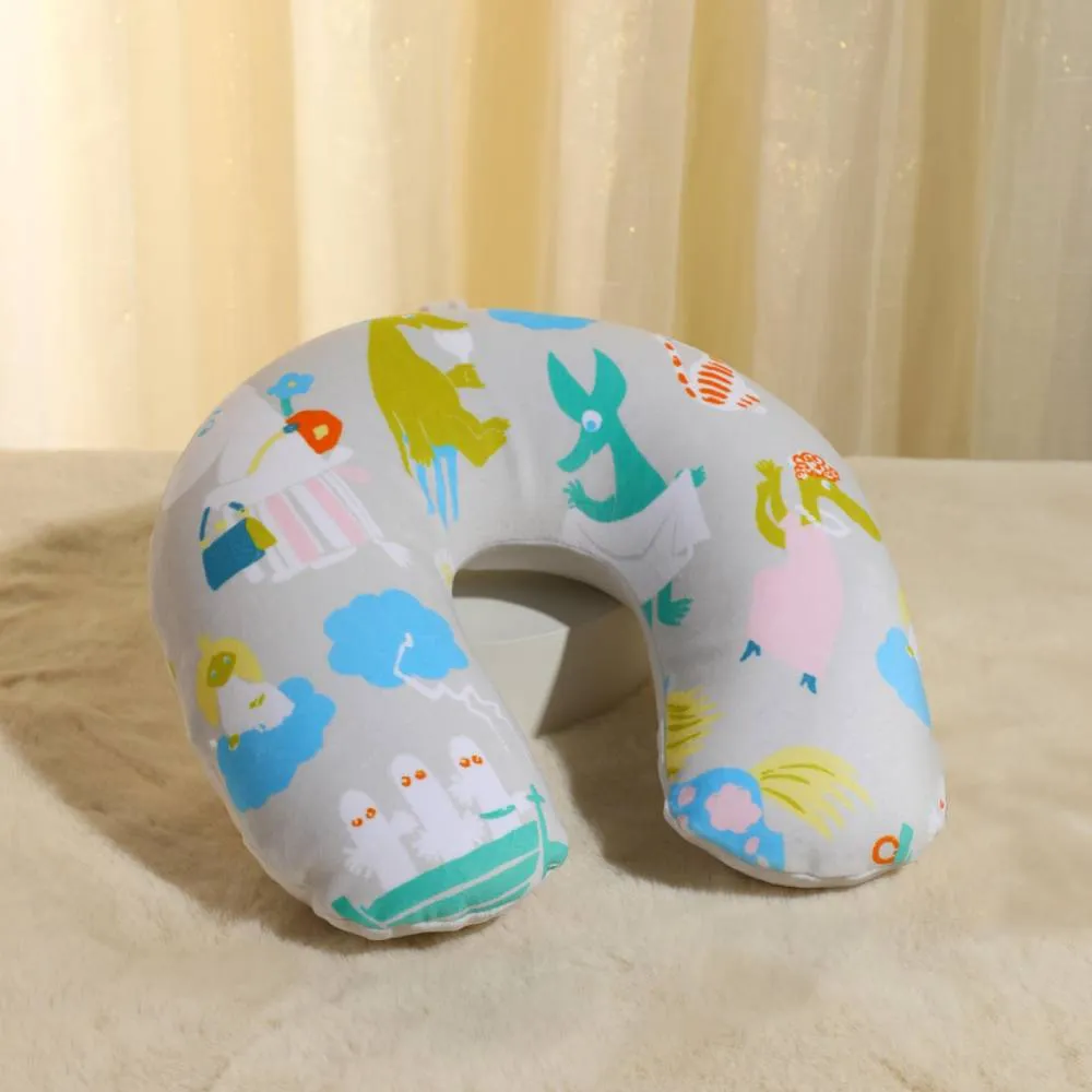 Moomintroll Hattifattener coussin voyage blanc peluche