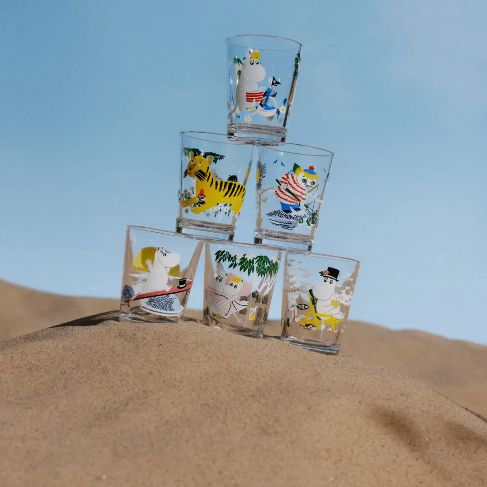 Moomintroll Moomin Fishing verre 22 cl en verre empilable