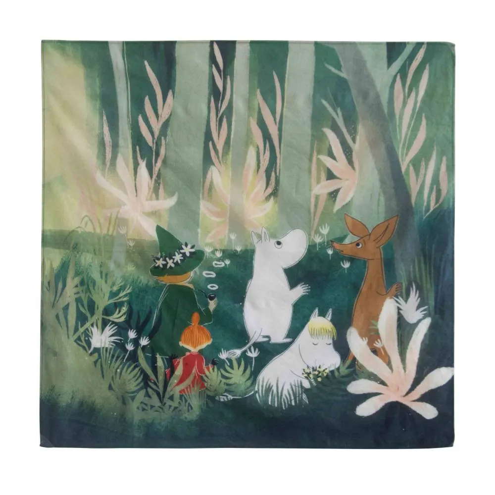 Moomintroll Moomin Family foulard coton vert 66,5 cm