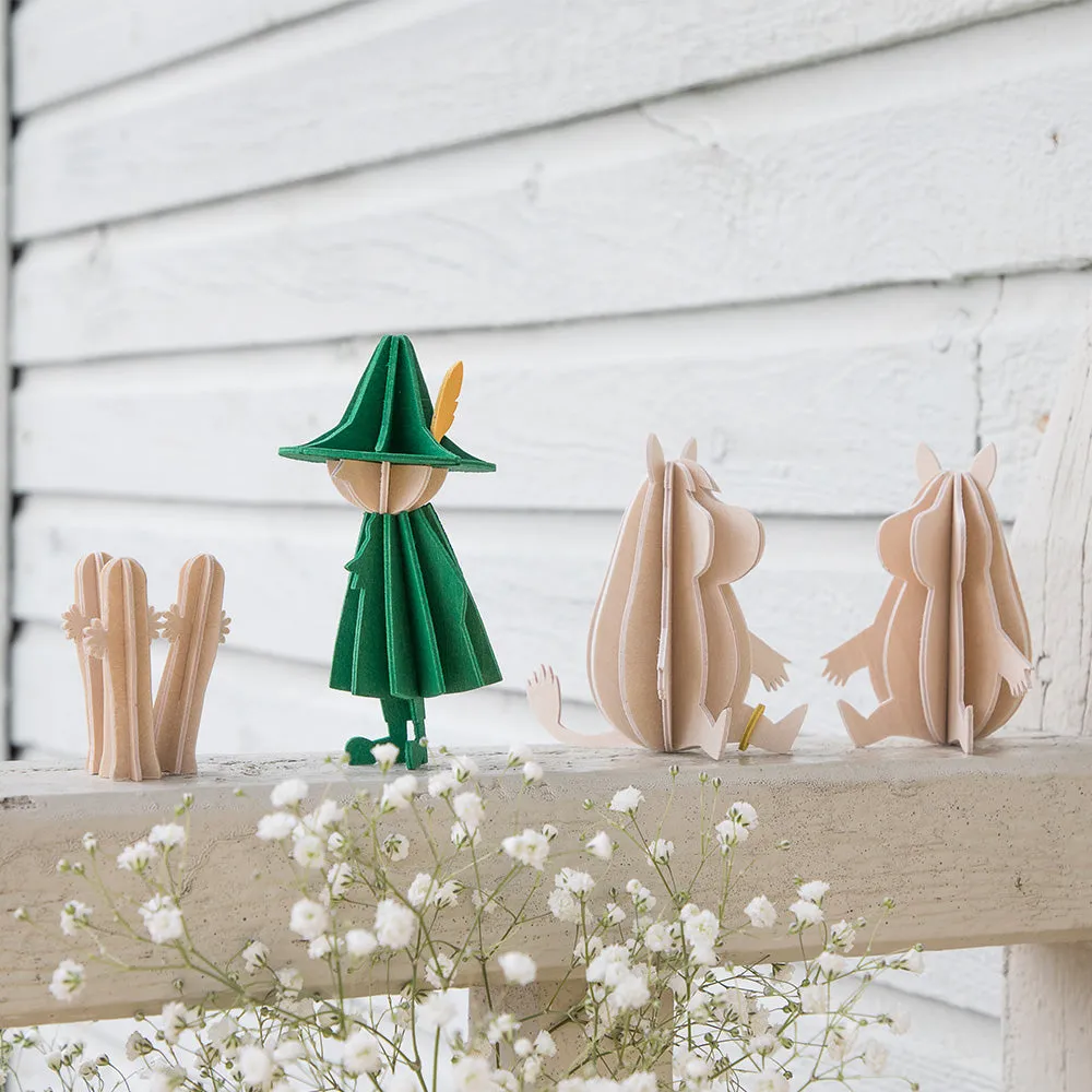 Moomintroll Snorkmaiden figurine bois bouleau