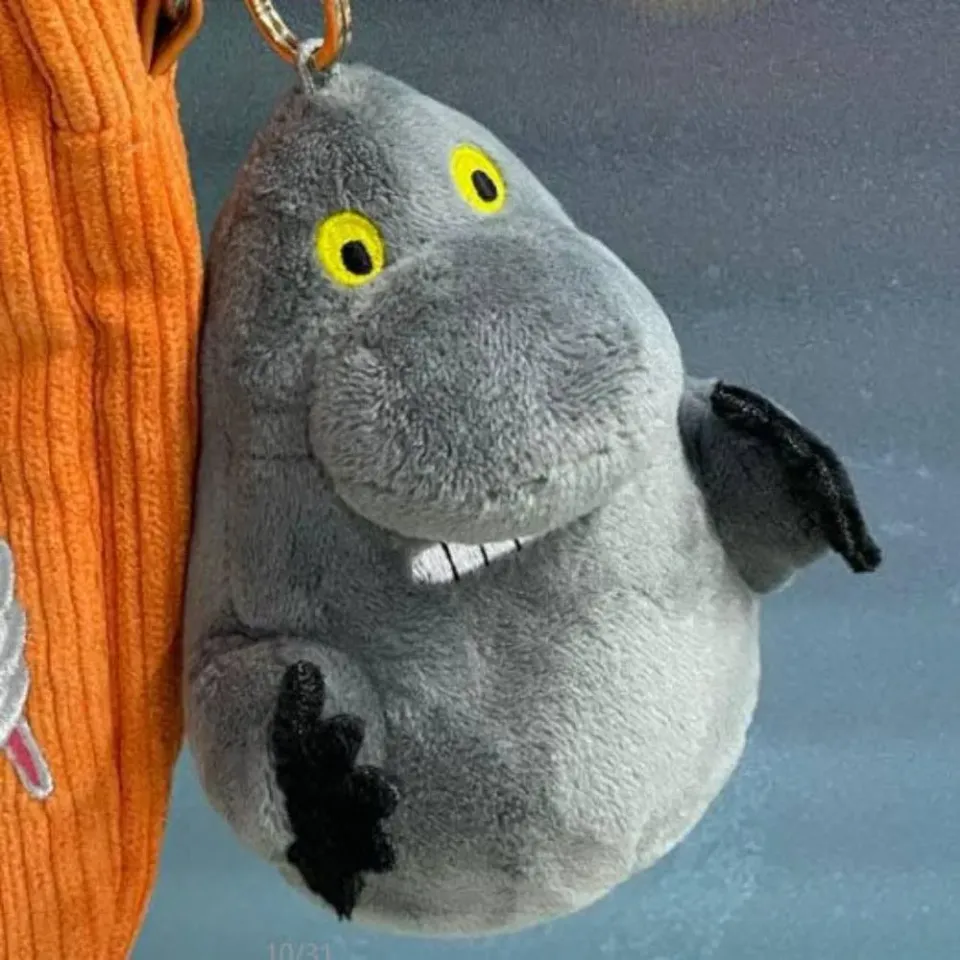 Moomintroll Groke Porte-Clés Peluche Gris 10 cm