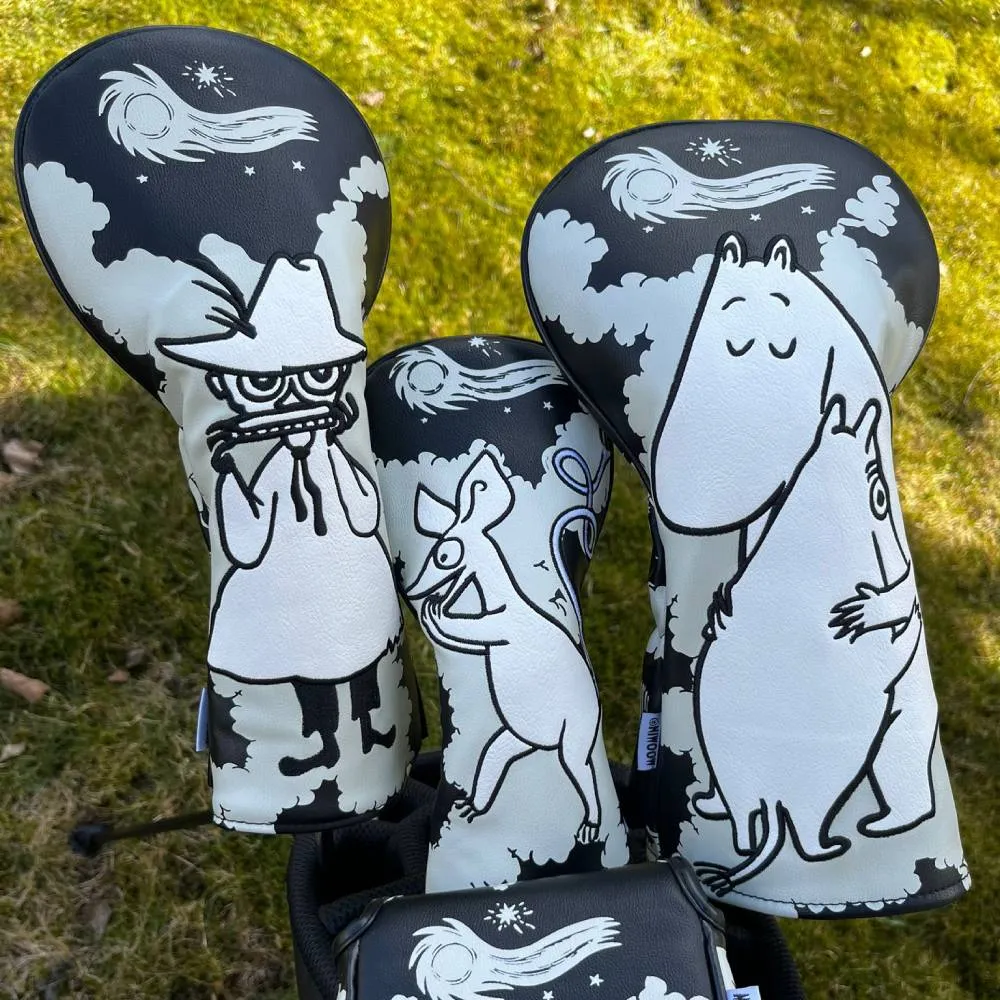 Moomintroll Comet couvre-club hybride Sniff noir et blanc