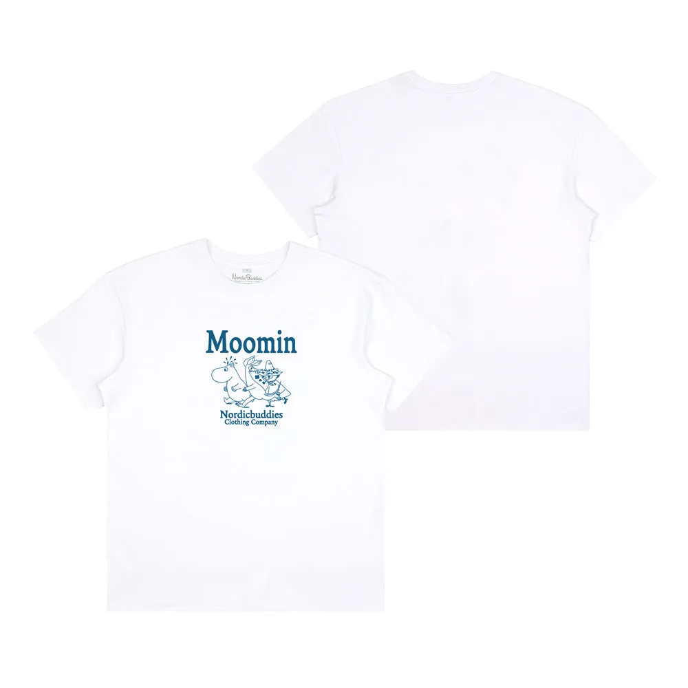 Moomintroll & Friends t-shirt blanc coton