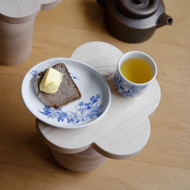 Moomintroll Haru assiette ovale 16cm bleue