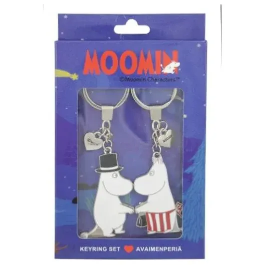 Moomintroll Moominmamma & Moominpappa porte-clés 2 pièces métal