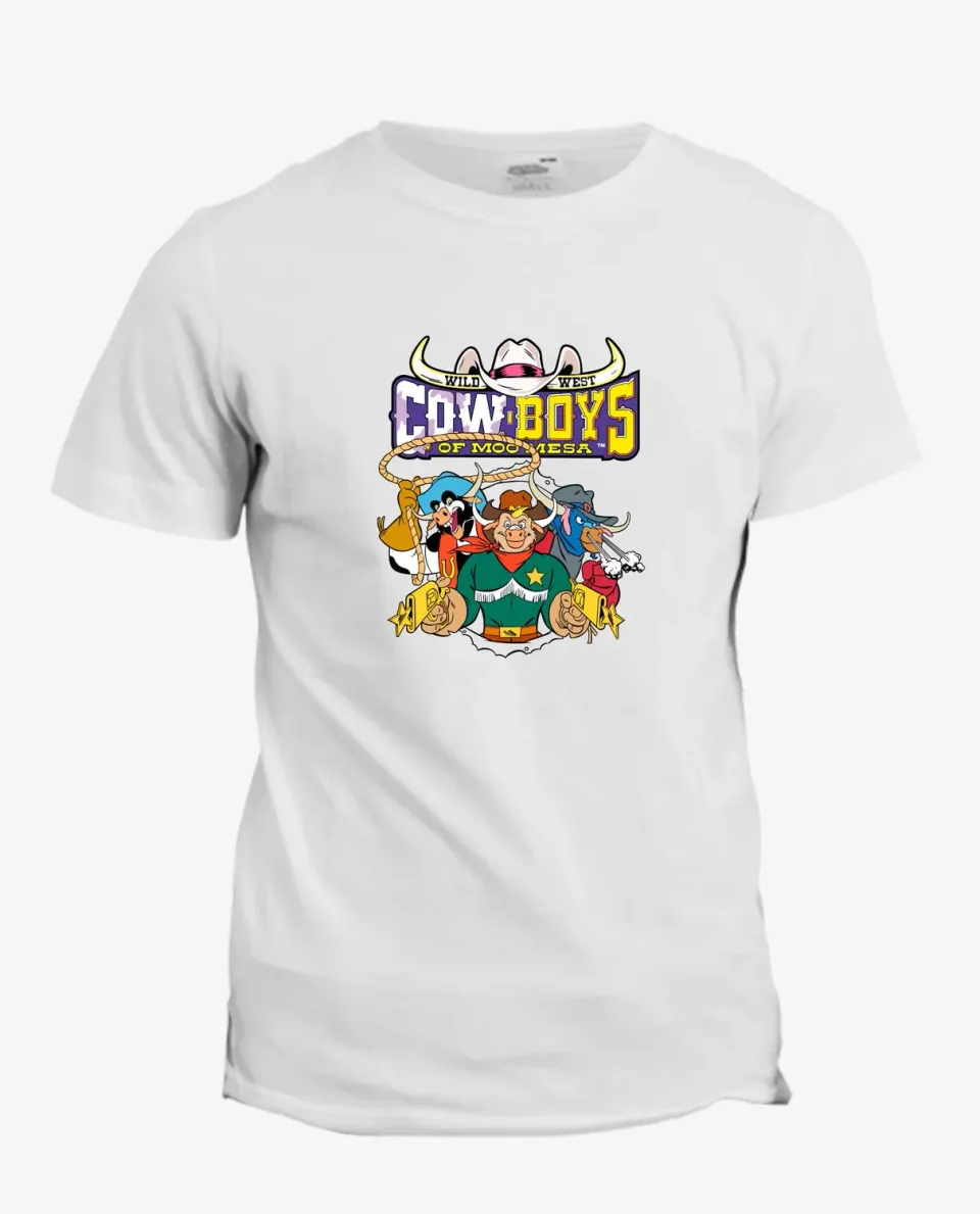 Pixgoodies Les Cow-Boys de Moo Mesa t-shirt
