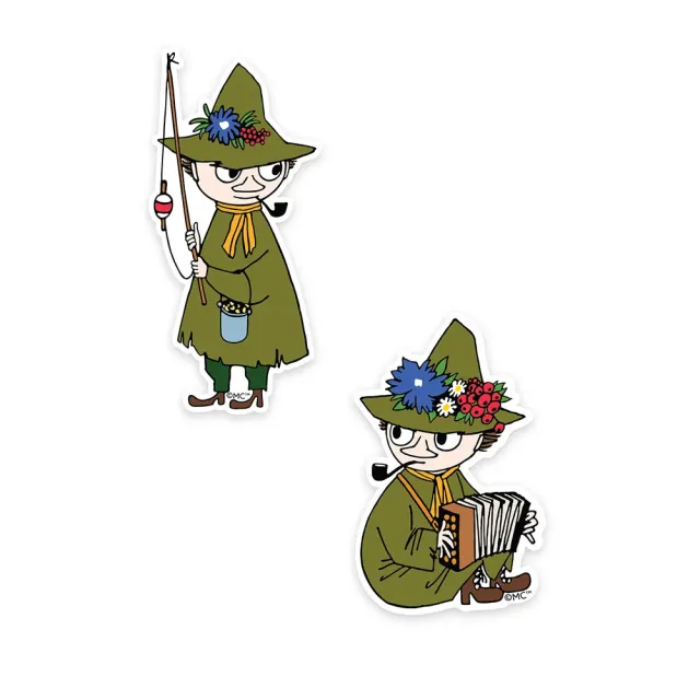 Fishing Snufkin Fishing Stickers autocollants XL 2 pièces