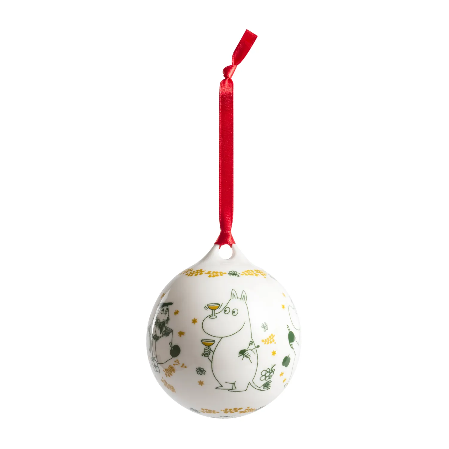 Moomintroll Gift of Love boule Noël 2026 8 cm verte