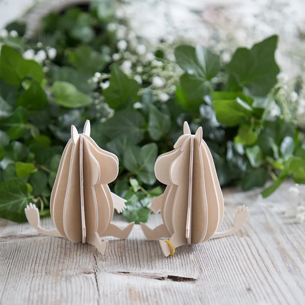 Moomintroll figurine bois bouleau déco