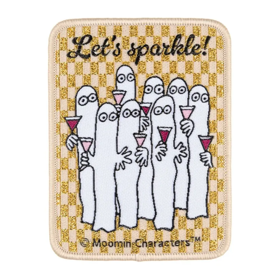 Moomintroll Hattifatteners écusson thermocollant beige 68 x 85 mm