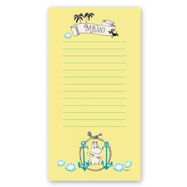 Moomintroll Game bloc mémo jaune 52 pages