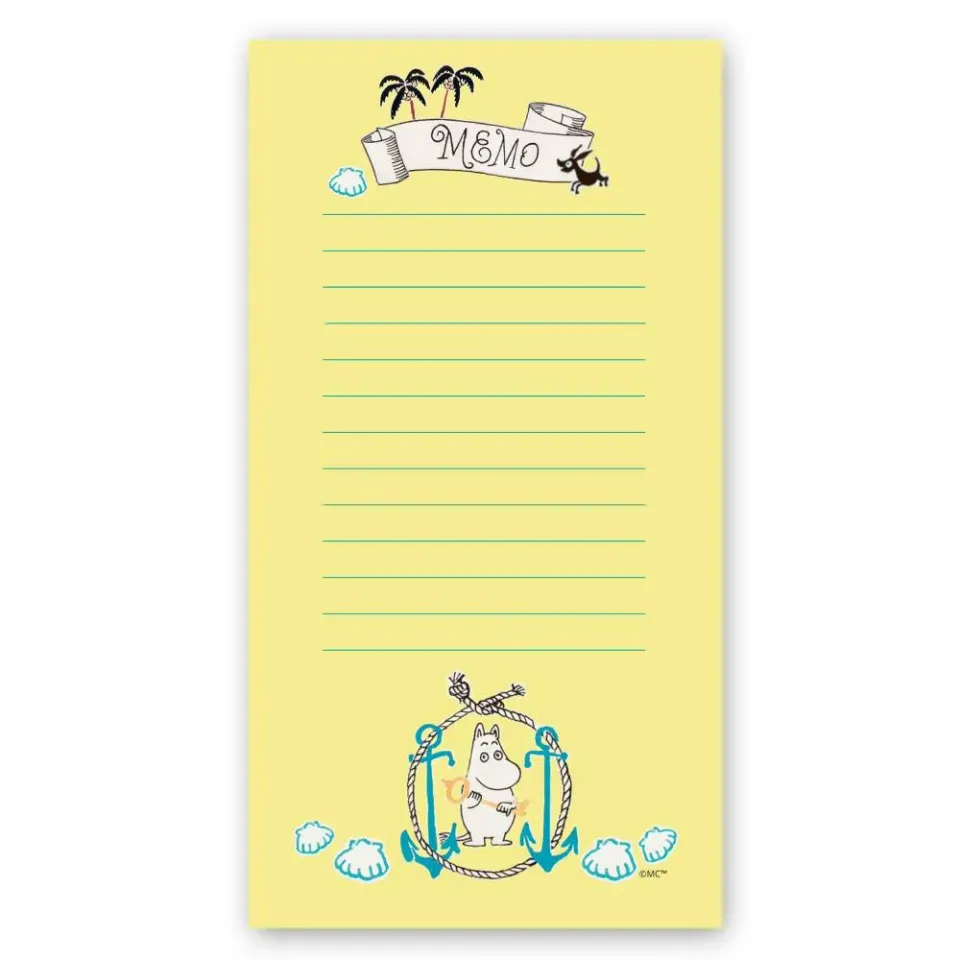 Moomintroll Game bloc mémo jaune 52 pages