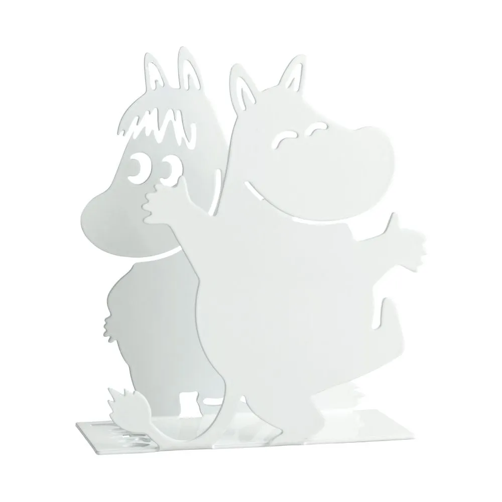 Moomintroll Snorkmaiden porte-serviettes blanc métal 14 cm