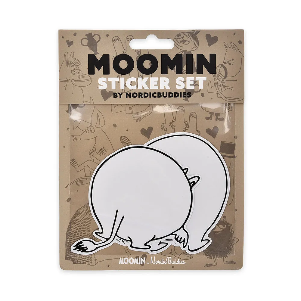 Moomintroll Butt stickers XL 2 pièces en papier