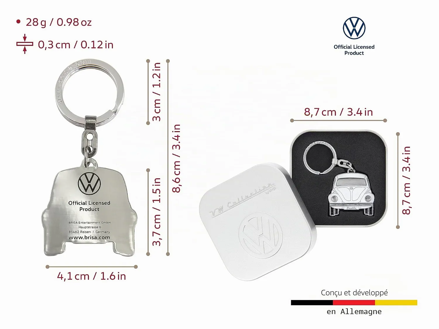 Brisa VW Collection porte-clés
