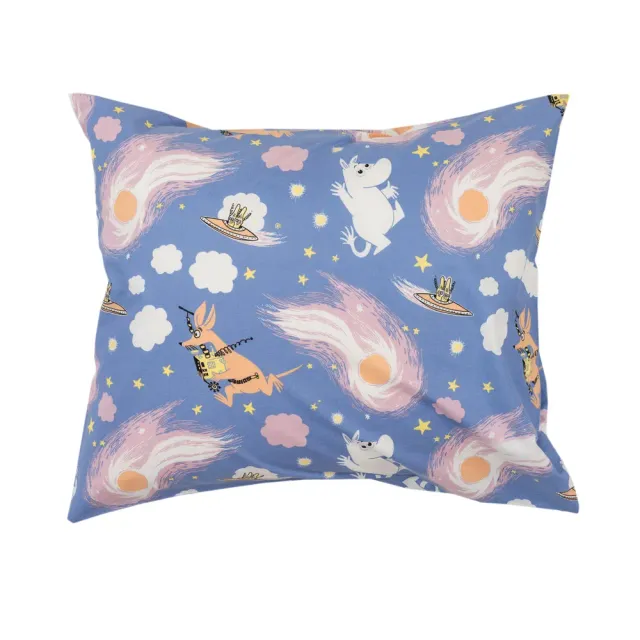 Moomin Space Adventure taie d’oreiller bleue