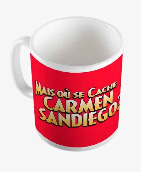 Pixgoodies Carmen Sandiego où se cache mug céramique