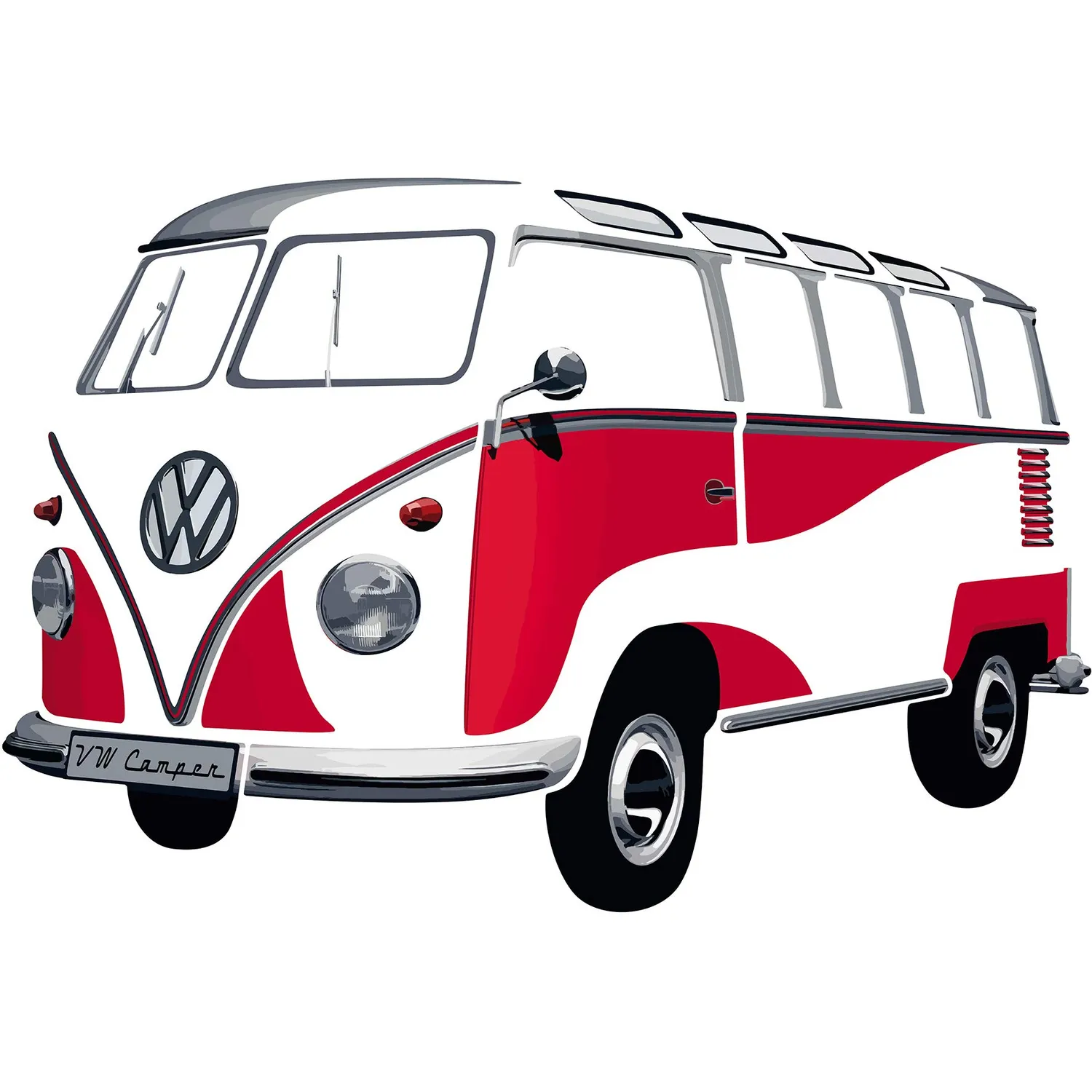 Brisa VW Collection T1 Bus sticker mural