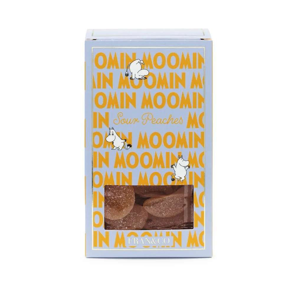 Moomintroll Sour Peaches Bonbons 190 g pêche