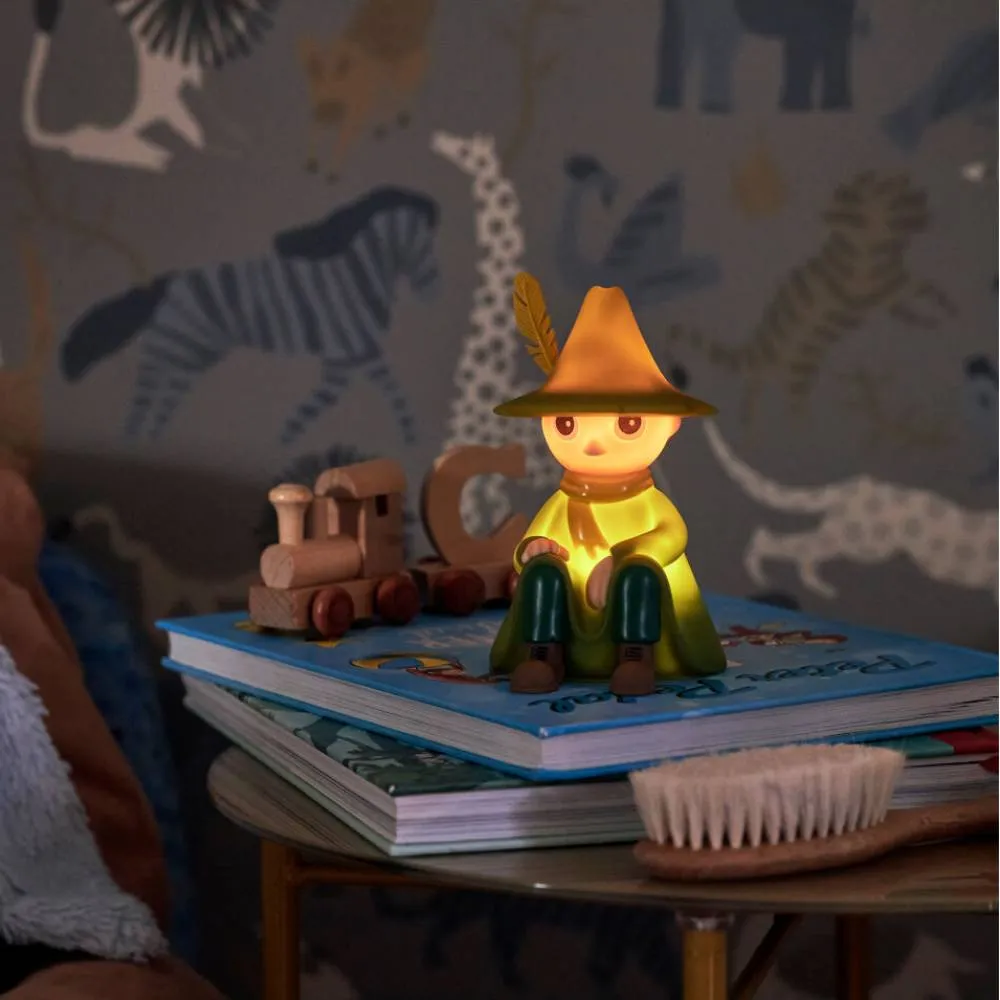 Moomintroll Snufkin veilleuse enfant 13 cm tactile
