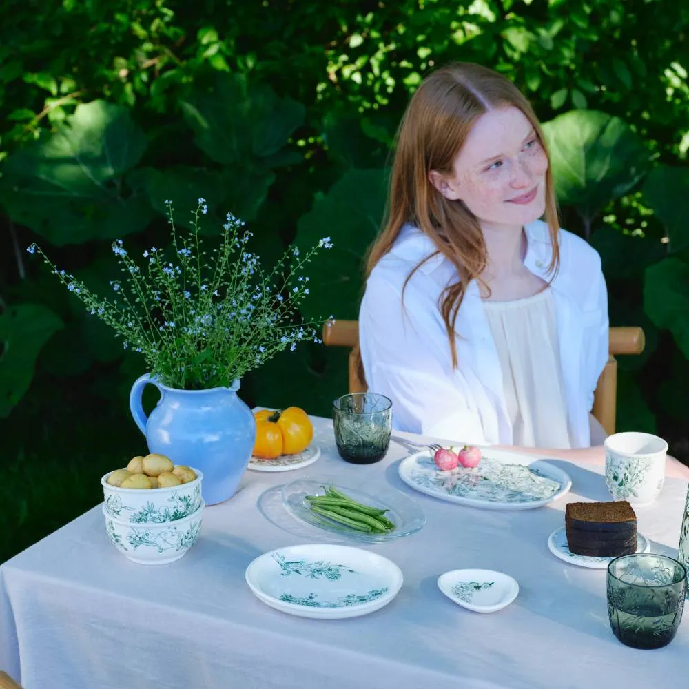 Moomintroll Haru assiette ovale verte 16 cm