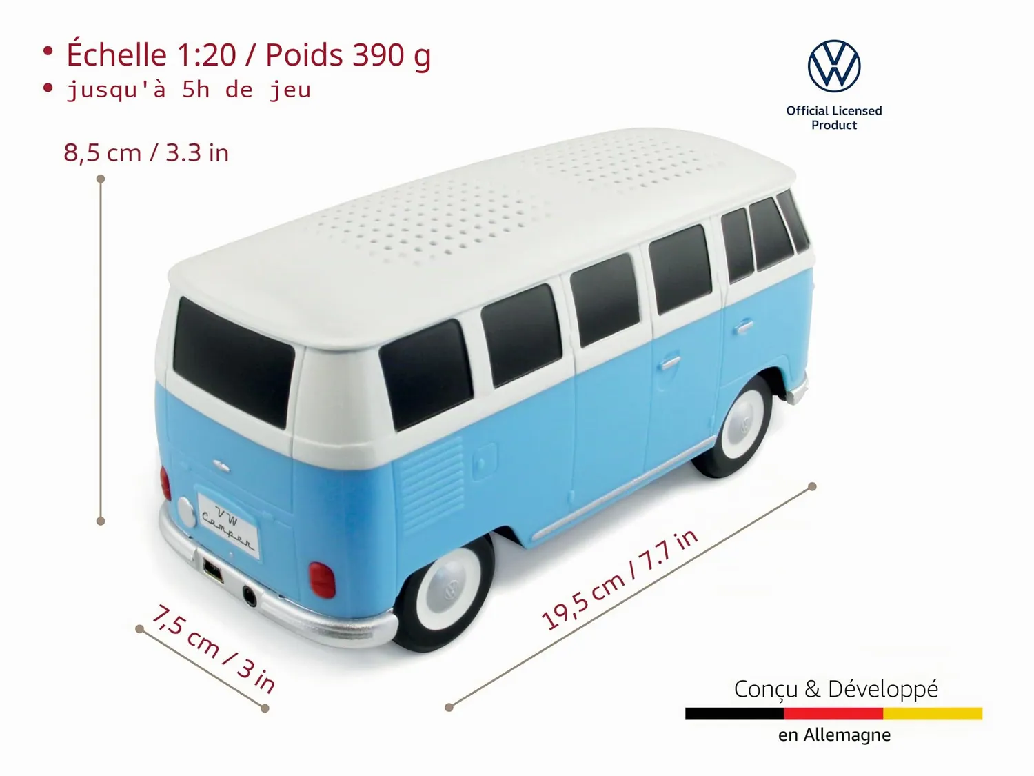Brisa VW Collection T1 Bus Combi enceinte Bluetooth
