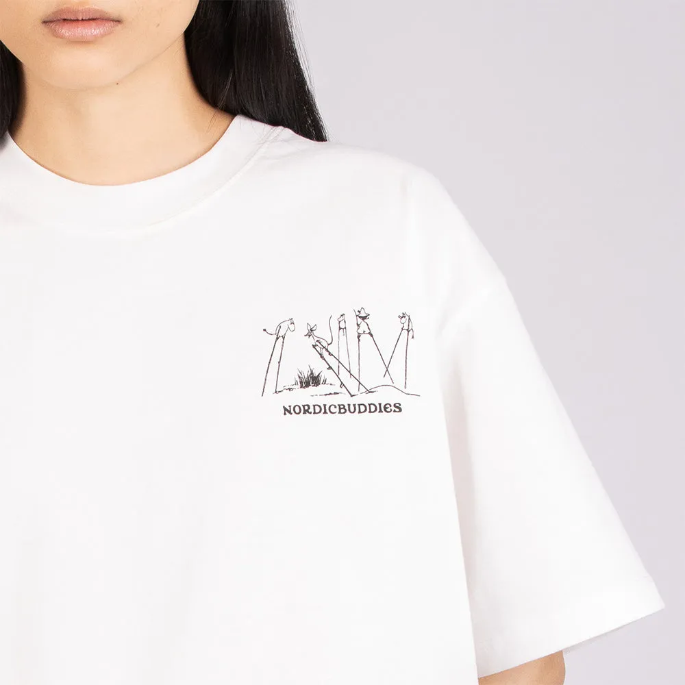 Moomintroll Comet Stilts t-shirt blanc coton bio