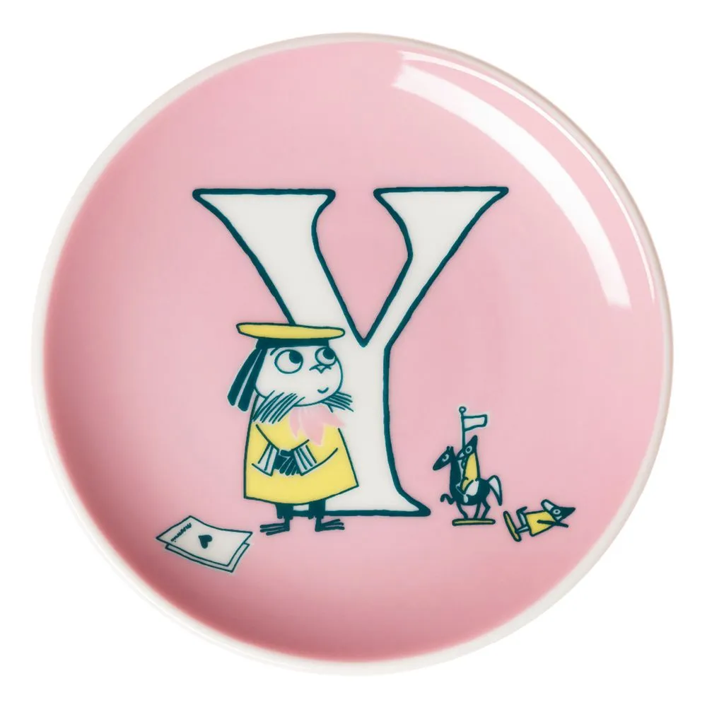 Moomintroll ABC assiette mini porcelaine 10,5 cm