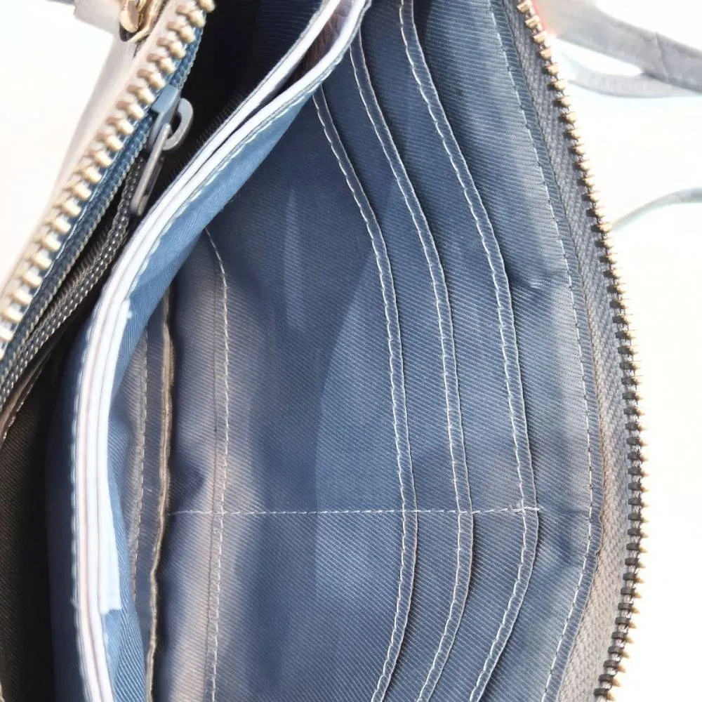 Moomintroll sac cuir bleu 19x10 cm bandoulière