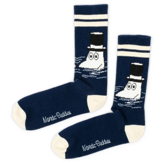 Moomintroll Moominpappa Swimming chaussettes bleu marine 40-45