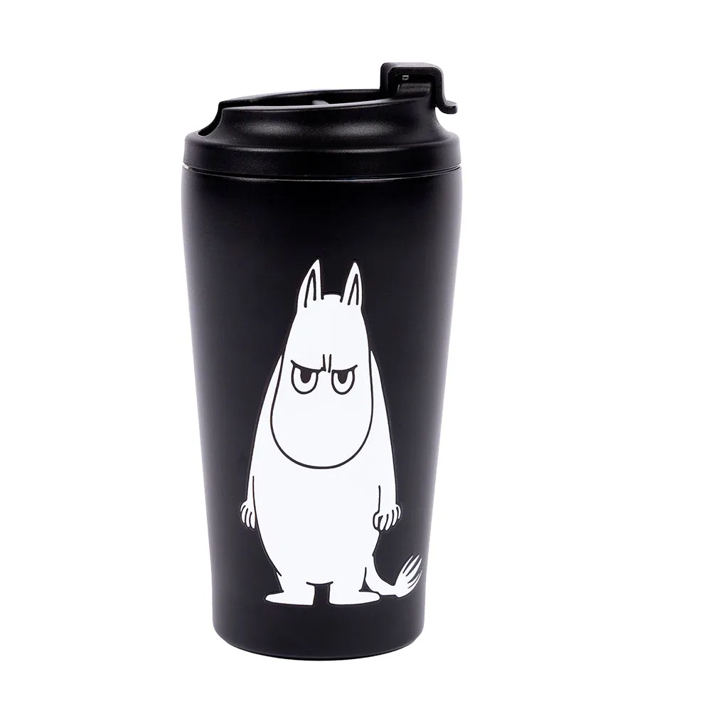 Moomintroll Angry mug isotherme noir 550 ml inox