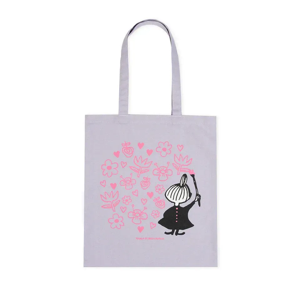 Moomintroll Little My Painting tote bag lilas coton