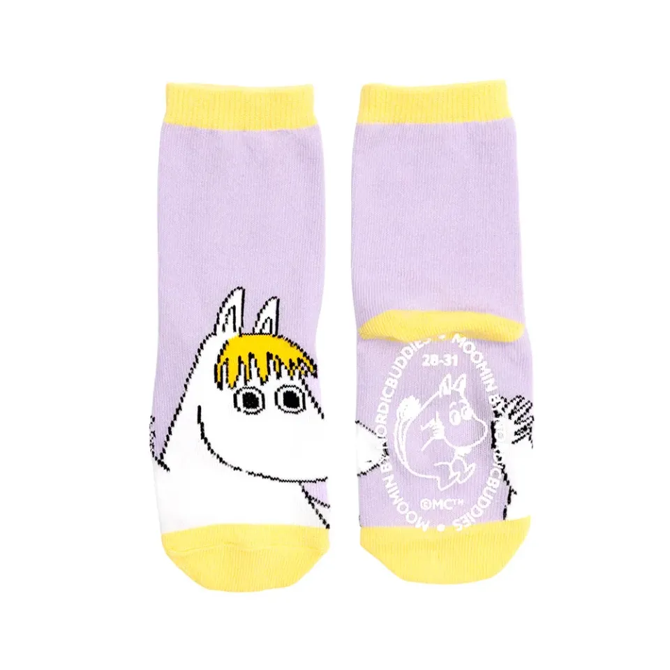 Moomintroll Snorkmaiden chaussettes enfant lilas antidérapantes