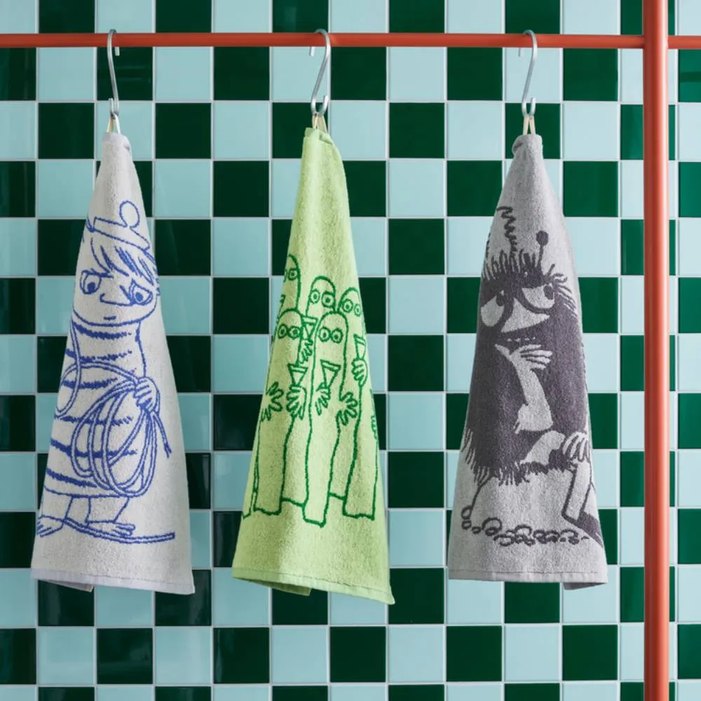 Moomintroll Stinky essuie-main gris coton bio