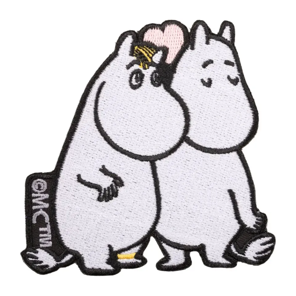 Moomintroll Friends écusson thermocollant blanc 8,5cm