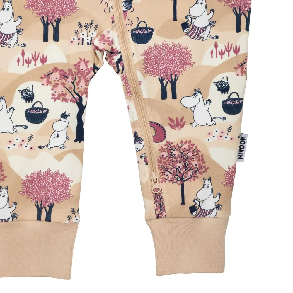 Moomintroll Fruit Harvest pyjama bébé beige bio