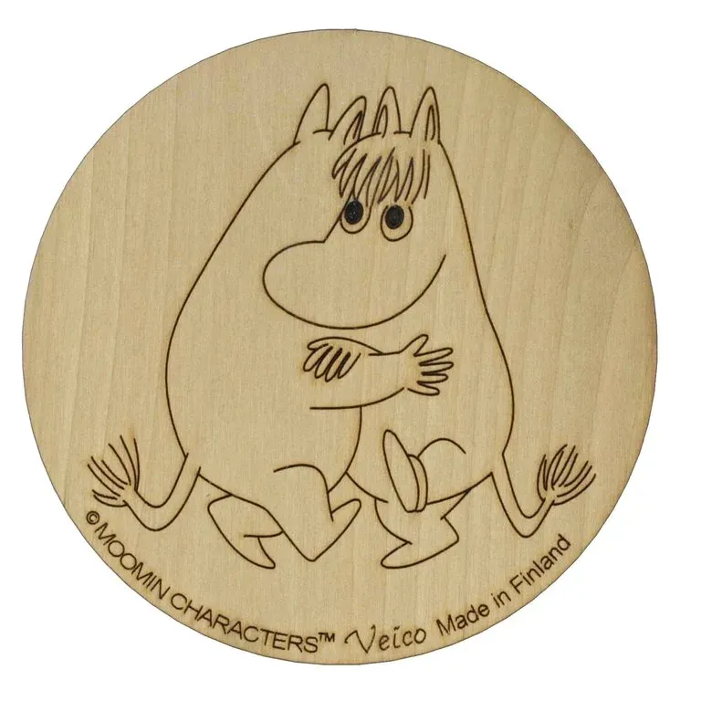 Moomintroll & Snorkmaiden Sous-Verre Bouleau 9,5 cm