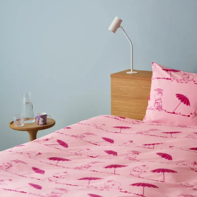 Moomintroll Gorgeous taie d'oreiller rose coton bio