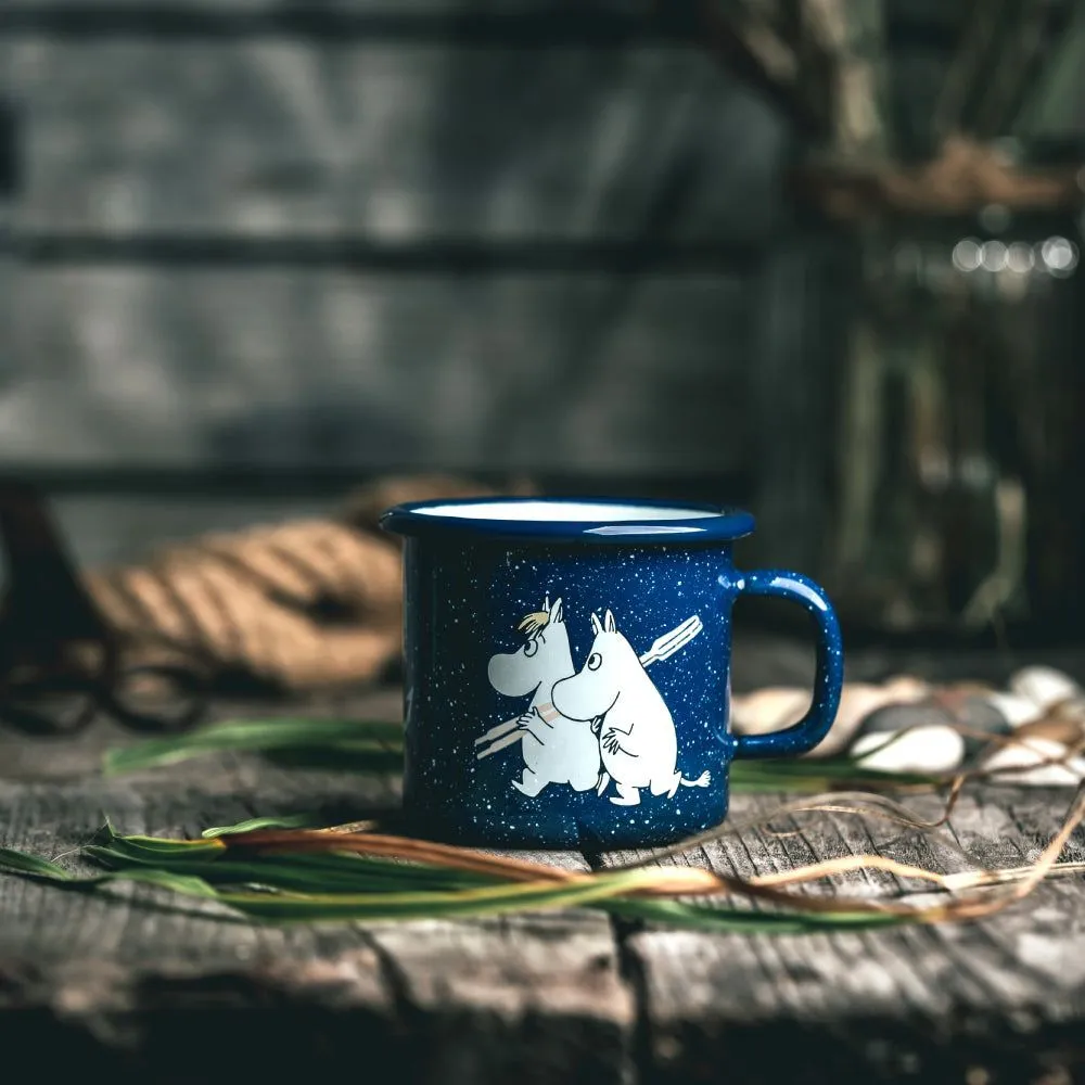 Moomintroll Sailors Mug émaillé famille en mer