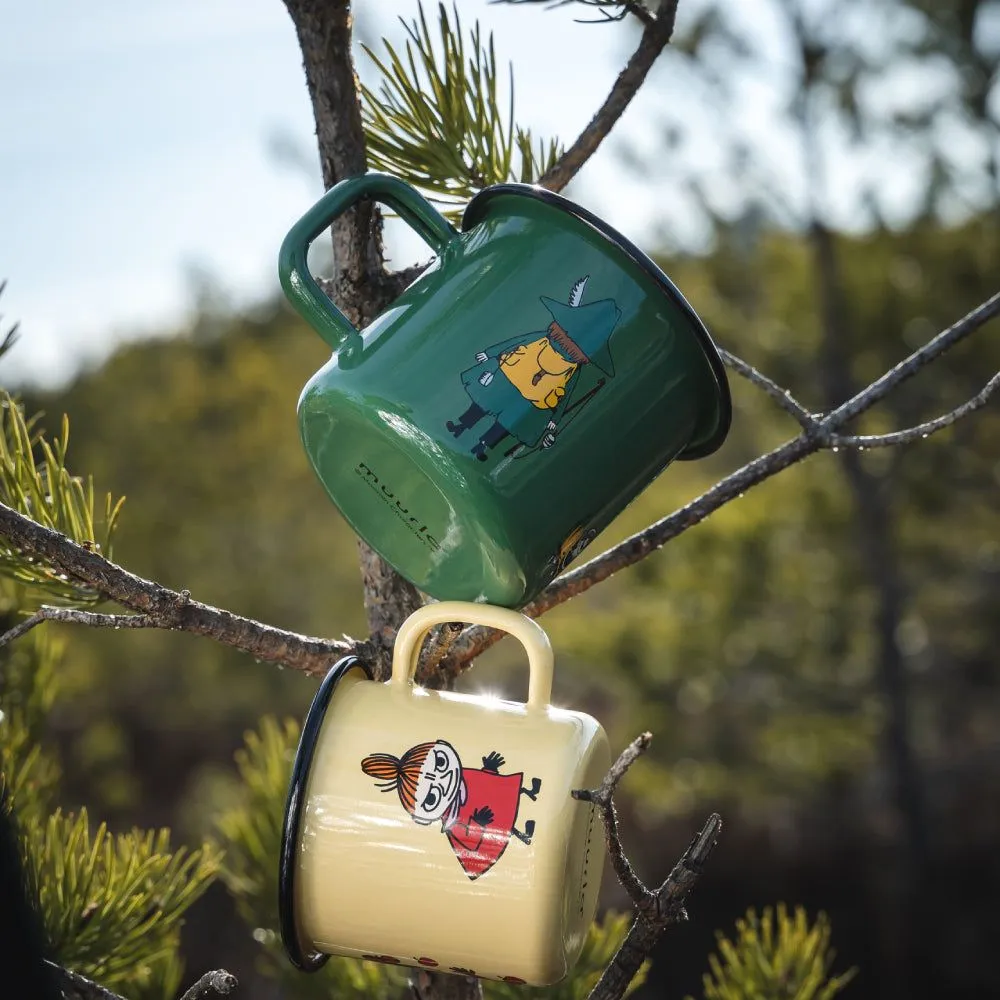 Moomintroll Retro Snufkin mug émaillé vert 37 cl
