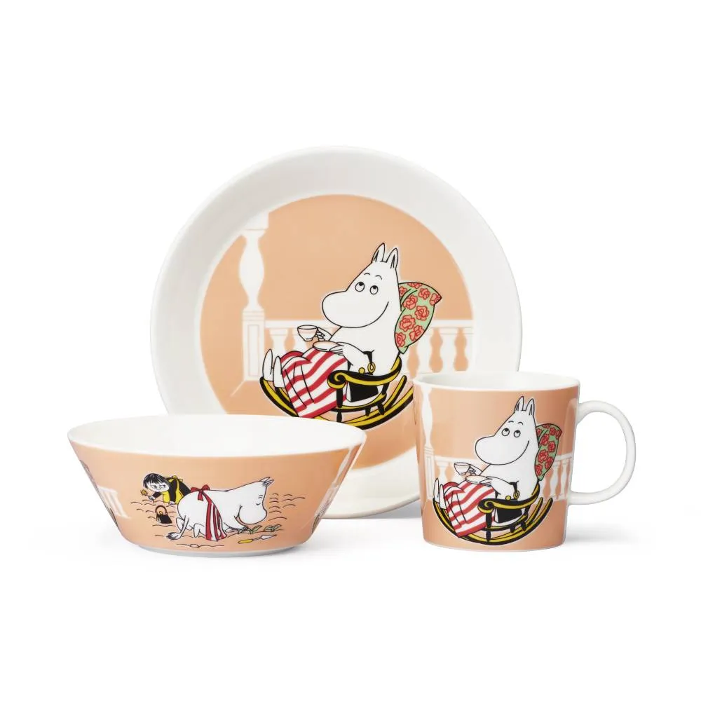 Moomintroll Moominmamma assiette pêche 19 cm