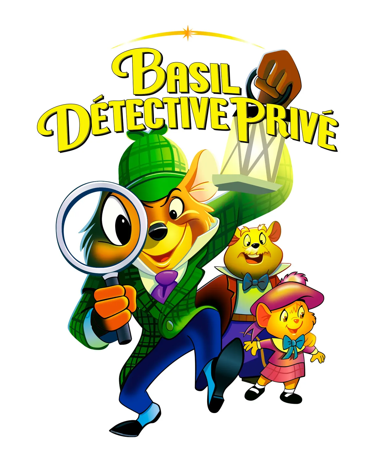 Pixgoodies Basil détective privé t-shirt coton Disney
