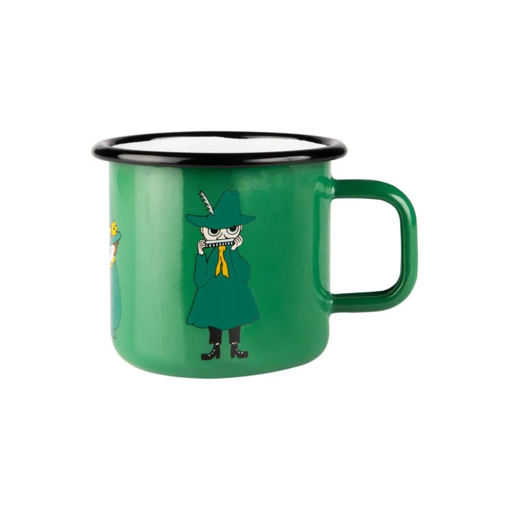 Moomintroll Retro Snufkin mug émaillé vert 37 cl