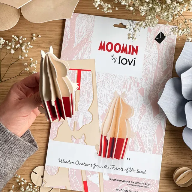 Moomintroll Moominmamma figurine en bois FSC