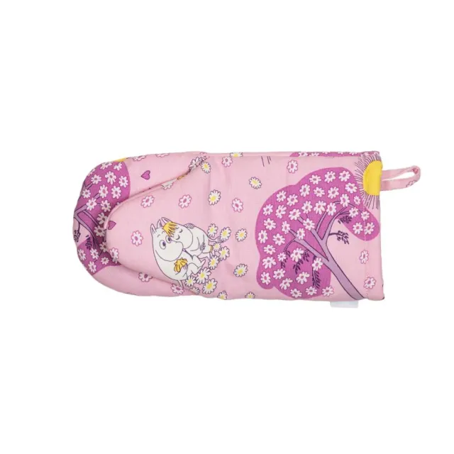 Moomin Sweethearts gant de cuisine rose 15 x 34 cm coton