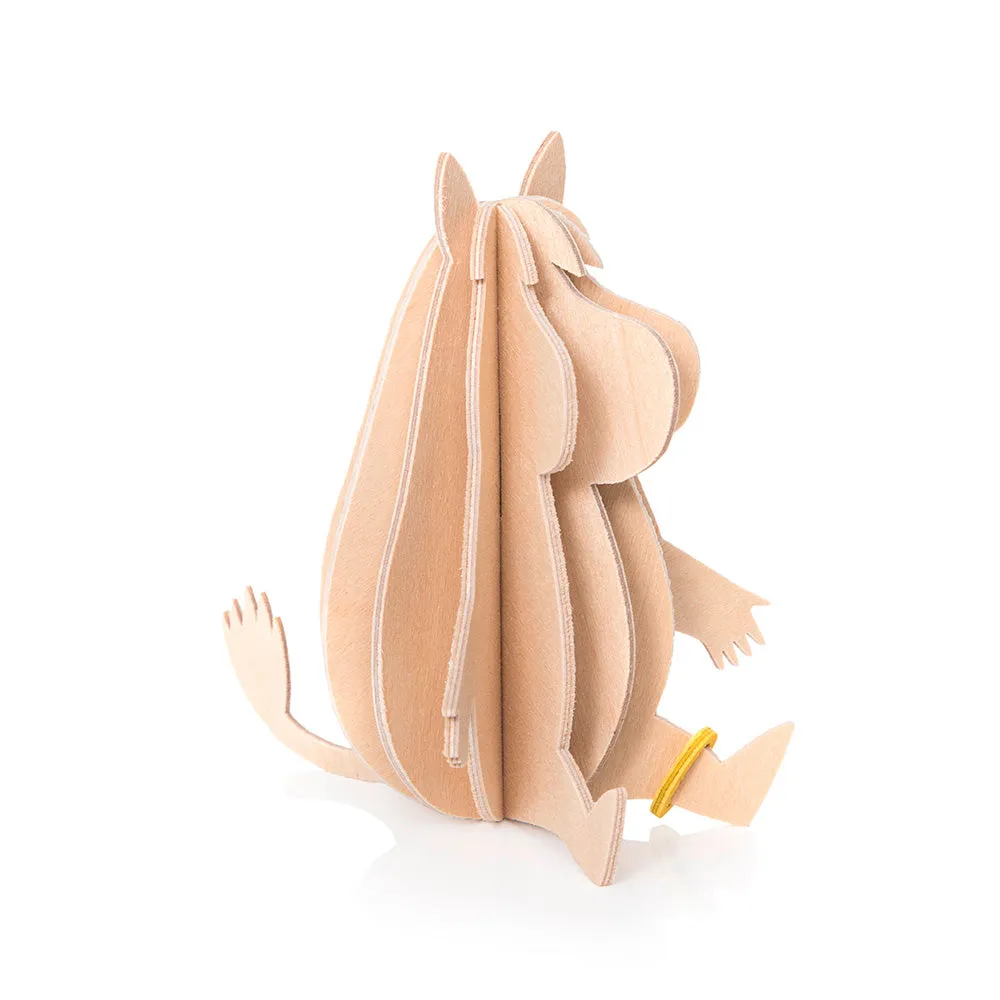 Moomintroll Snorkmaiden figurine bois bouleau