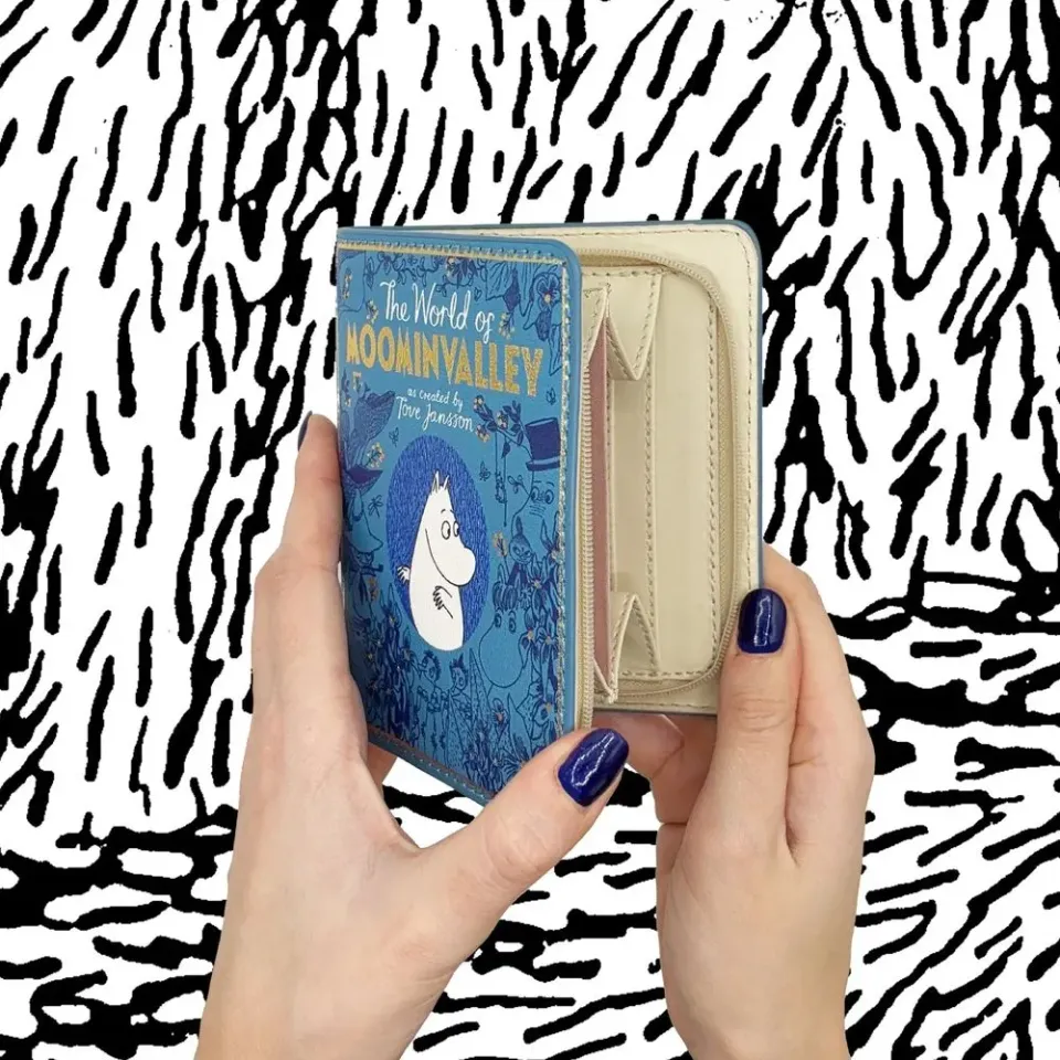 Moomintroll The World of Moominvalley portefeuille bleu zippé