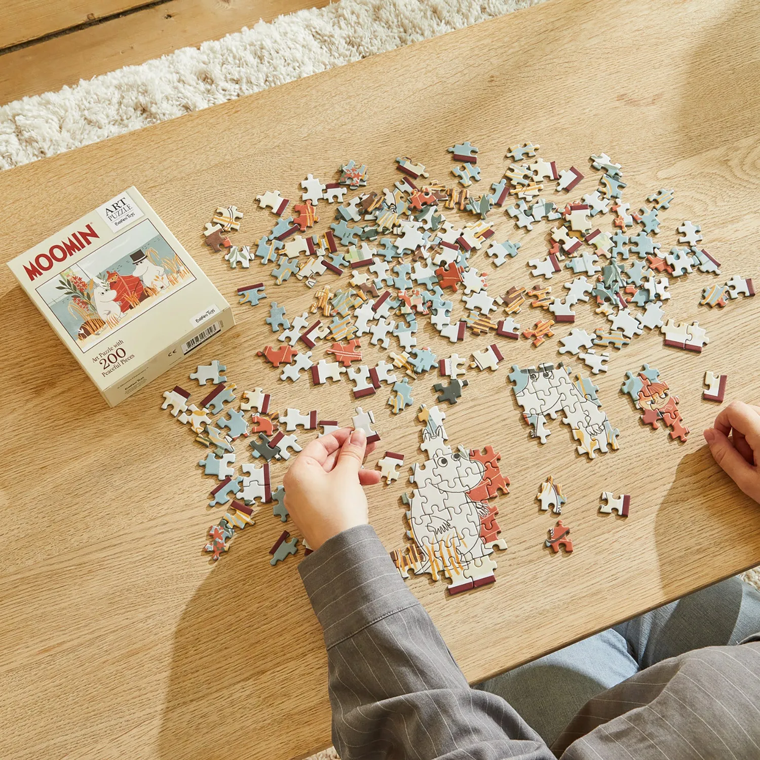 Moomintroll Boat Puzzle 200 pièces maison vallée