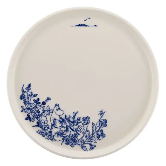 Moomintroll Haru assiette 25 cm bleu blanc
