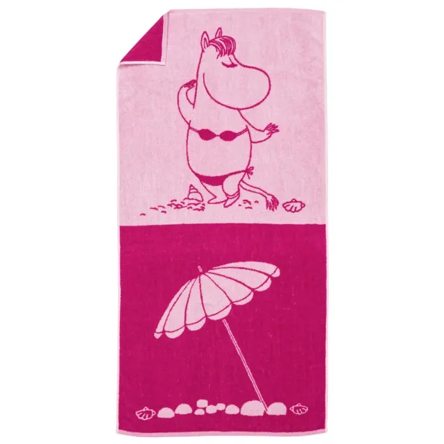 Moomintroll serviette de bain jacquard coton bio 70x140
